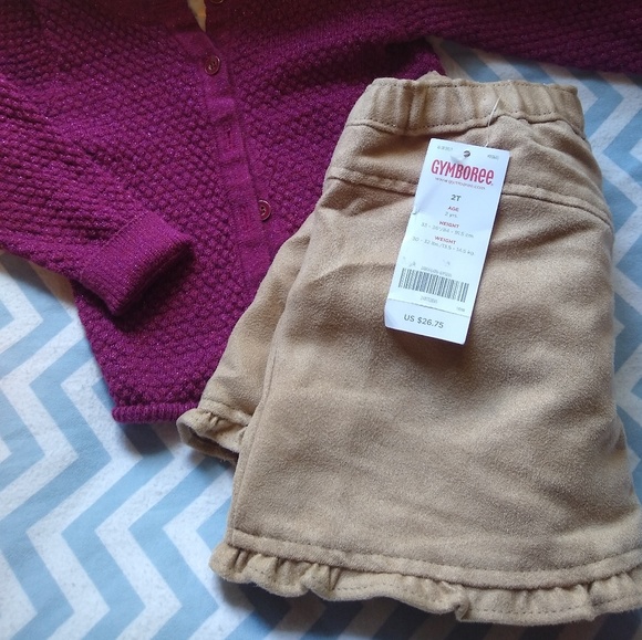 Tan Suede Skirt - Picture 1 of 3